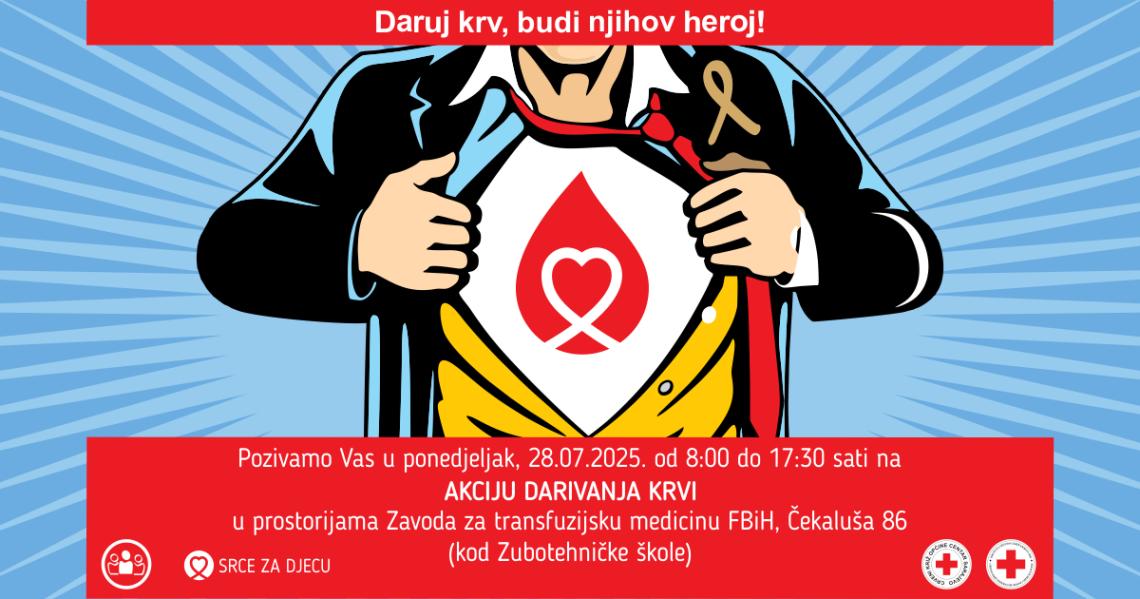 Akcija darivanja krvi - 28.07.2025