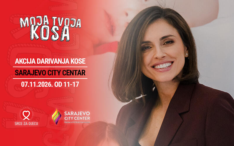 „Moja kosa, tvoja kosa“: Velika akcija darivanja kose 7. novembra u Sarajevo City Centeru