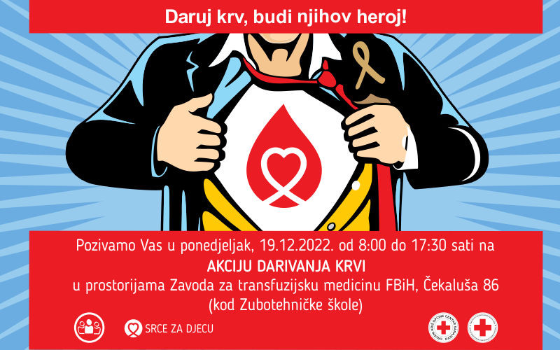 Akcija darivanja krvi: Budi opet njihov heroj