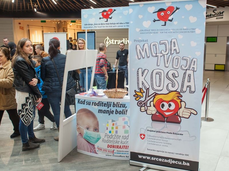 Hair cutting and donation event in Tuzla 2